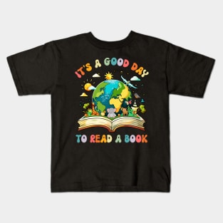 It's a Good Day to Read a Book Kids T-Shirt